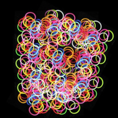 Pungute elastice pentru bratari Loom Bands bratari silicon bratari elastice foto