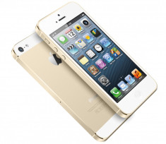 VAND IPHONE 5S NEVERLOCK GOLD 32 GB NOU , CUTIE + GARANTIE 1 AN ,CUMPARAT PE 22 SEPTEMBRIE 2014 foto