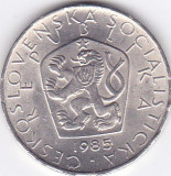 Moneda Cehoslovacia (Republica Socialista) 5 Korun 1985 - KM#60 XF++/ aUNC