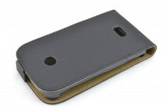 Husa Nokia Lumia 510 Flip Case Inchidere Magnetica Black foto