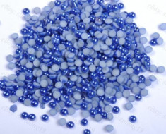 Perle, margelute 600 buc pentru decorarea unghiilor naturale sau false 3 mm culoare Albastru foto