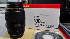 Canon 100mm f/ 2. 8 macro usm ef nou foto