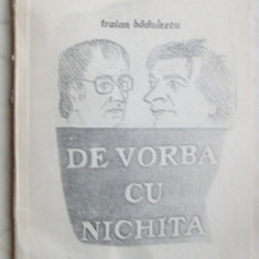 TRAIAN BADULESCU - DE VORBA CU NICHITA (STANESCU) [VERSURI, editia princeps - 1991]
