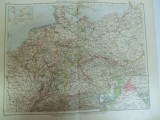 Cumpara ieftin Harta color Imperiul German statele componente Leipzig 1899