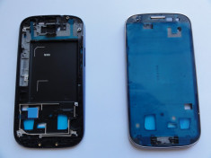 Carcasa rama pt. Samsung Galaxy S3 i9300,noua (mijloc,albastra,silver ) foto