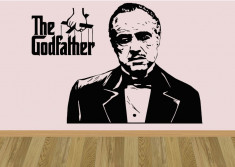 The Godfather_Tatuaj De Perete_Sticker Decorativ_WALL-024-Dimensiune: 15 cm. X 10.8 cm. - Orice culoare, Orice dimensiune foto