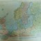 Harta color Traficul naval in Marea Nordului si Marea Baltica cu Norvegia Suedia Danemarca Finlanda Rusia Imperiul German Anglia Scotia Leipzig 1899