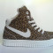 Adidasi Nike Clasic Mid Dama Leopard Alb