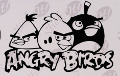 Angry Birds_Stickere Diverse_Perete_Auto_DIV-012-Dimensiune: 15 cm. X 10.5 cm. - Orice culoare, Orice dimensiune foto