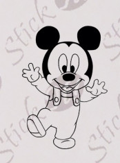 Mickey Mouse_Tatuaj De Perete_Sticker Decorativ Cod: WALL-228 - Orice culoare, Orice model pe comanda foto