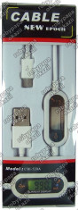 Cablu alimentare, USB -&amp;amp;gt; micro USB , cu indicator curent consumat 73420 foto