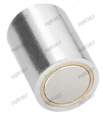 Magnet fix, neodim, 13x20mm, putere 20N, filet interior M4, Elesa+Ganter - 050625 foto