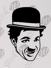 Charlie Chaplin_Tatuaj De Perete_Sticker Decorativ Cod: WALL-265 - Orice culoare, Orice model pe comanda foto