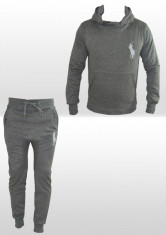 Trening Ralph Lauren - Model Slim, Conic - Material Bumbac - Casual Gri - B98 foto