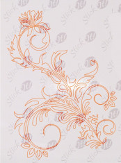 Floral_Tatuaj De Perete_Sticker Decorativ_WALL-136-Dimensiune: 35 cm. X 25.9 cm. - Orice culoare, Orice dimensiune foto