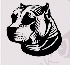 Bull Terrier_Tatuaj De Perete_Sticker Decorativ Cod: WALL-176 - Orice culoare, Orice model pe comanda foto