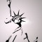 Statue Of Liberty_Tatuaj De Perete_Sticker Decorativ_WALL-005-Dimensiune: 40 cm. X 24 cm. - Orice culoare, Orice dimensiune
