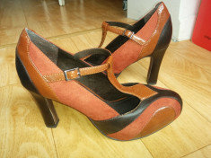 Pantofi din piele firma Tamaris marimea 39,sunt noi,cu eticheta! foto