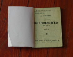 carte - Biblioteca pentru toti - Al. T. Stamatiad - Din Tranbite de aur - poeme - editia III - 128 pagini !! foto