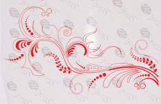 Floral_Tatuaj De Perete_Sticker Decorativ_WALL-135-Dimensiune: 40 cm. X 24 cm. - Orice culoare, Orice dimensiune foto