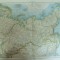 Harta color Asia de nord Rusia Kazahstan Uzbekistan Kirgistan Turkmenistan Tadjikistan Leipzig 1899