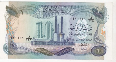bnk bn Irak 1 dinar (1973) necirculata foto