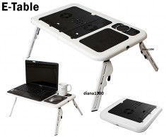 Masa laptop Masuta Pliabila E-table Plastic Dur foto