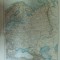 Harta color Rusia europeana Leipzig 1899