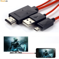 Micro USB MHL la HDMI Cable Adapter HDTV for Samsung Galaxy S3 i9300, S4 i9500, Note 2 Note 3 foto