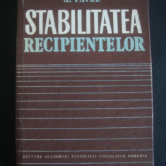 A. PAVEL - STABILITATEA RECIPIENTELOR