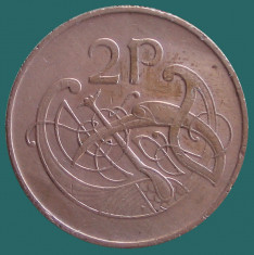 IRLANDA KM#21 2 Pence 1975 foto