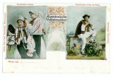 281 - ETHNIC, Sibiu, women and shepherd, Litho - old postcard - unused, Necirculata, Printata