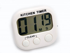 Kitchen Timer Digital pentru bucatarie - Acum gatesti fara griji! foto