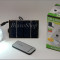 Bec LED SMD FOARTE PUTERNIC - cu incarcare solara si telecomanda - Ideal pentru camping, garaj, rulota, terasa, foisor, cabana... etc