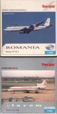 Lot 4 Avioane Herpa (1/500): Romavia + Tarom / Amintiri RSR / F446 foto