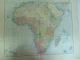 Harta color Africa Leipzig 1899