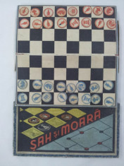 Sah si moara/ joc vintage 1960. foto