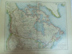 Harta color Canada Leipzig 1899