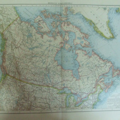 Harta color Canada Leipzig 1899