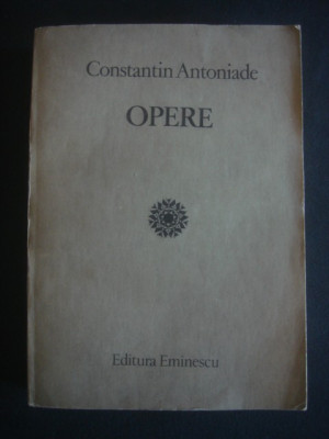 CONSTANTIN ANTONIADE - OPERE foto