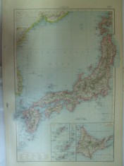 Harta color Japonia Leipzig 1899