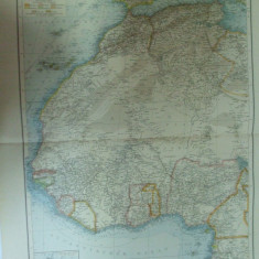 Harta color Africa de nord - vest Leipzig 1899