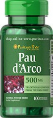 Pau d&amp;#039;arco, 500 mg / capsula, 100 de capsule Anticancerigen, Antifungic, Antiviral, Antibacterian foto