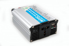 Invertor auto 300W / USB + GARANTIE 12 LUNI foto