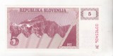bnk bn Slovenia 5 tolari 1992 unc