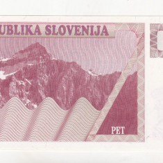 bnk bn Slovenia 5 tolari 1992 unc