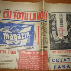 magazin 1 martie 1969-cu totii la vot ! propaganda FUS in campania electorala
