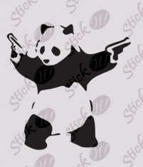 Panda_Tatuaj De Perete_Sticker Decorativ Cod: WALL-391 - Orice culoare, Orice model pe comanda foto