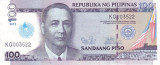 Bancnota Filipine 100 Piso 2013 - P221 UNC (comemorativa: Iglesia ni Cristo)