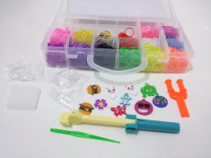 Kit Loom Bands - Bratari silicon 1400 elastice PROMOTIE foto